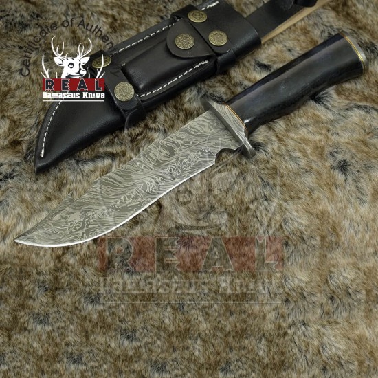 Custom Handmade, Damascus Steel Blade Hunting Knife