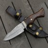 Custom Handmade DAMASCUS STEEL BOWIE KNIFE  Guard and Pommel  Hunting Knife