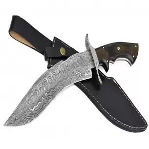 Buy the Damascus DM1195 Bowie Fixed Blade Knife - ​DNA LEISURE