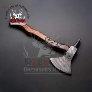  Kitchen axe, kitchen knife, meat cleaver, butchers knife,  viking axe, medieval axe, wood carving, meat axe, tomahawk, Damascus steel,  axe : Handmade Products